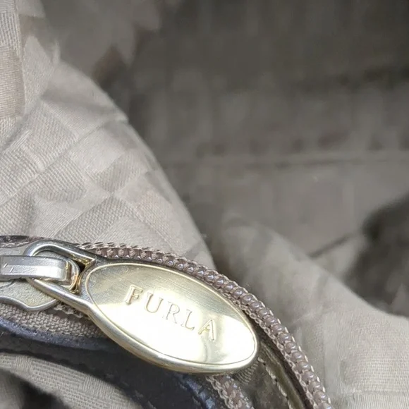 Furla Laser Cut Leather Shoulder Bag - Picture 14 of 16